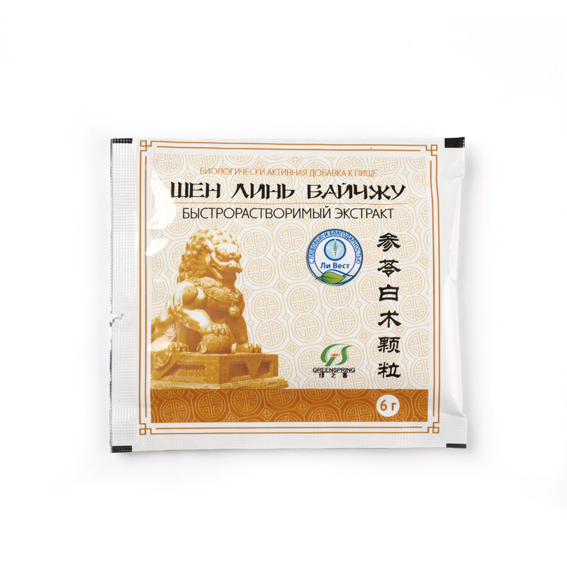 БАД к пище Быстрорастворимый экстракт «Шен Линь Байчжу», 10 пакетов по 6 г